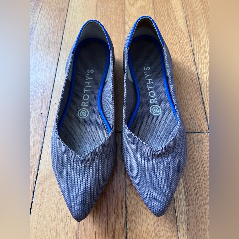 Rothy’s The Point Mink Flat Shoes US 7.5 EU 38 - Picture 3 of 11